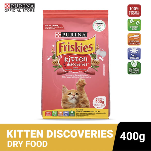 PURINA FRISKIES Kitten Discoveries | Best Kitten Dry Food - Dry Food for Kittens - 400g