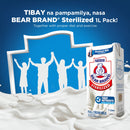 BEAR BRAND Sterilized UHT Milk 1L - Pack of 3