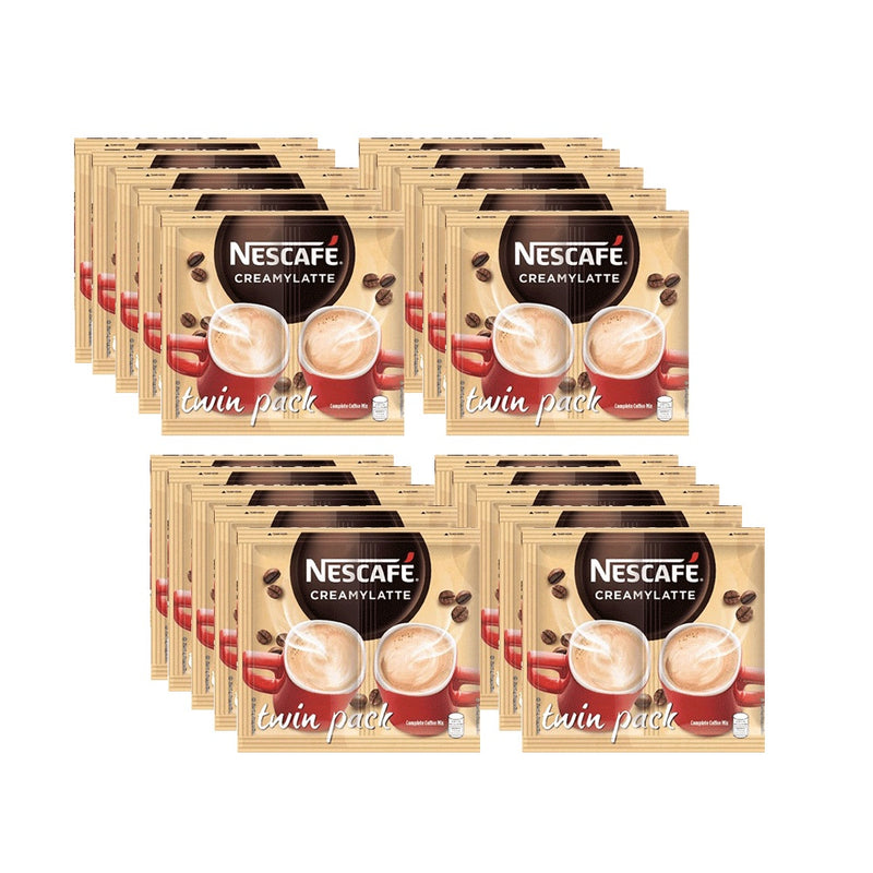 NESCAFE Creamy Latte 3-in-1 Coffee Twin Pack 51g - Pack of 20