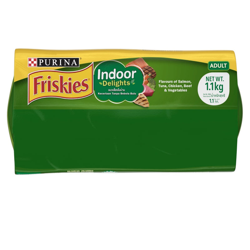 PURINA FRISKIES Indoor Delights Adult Dry Cat Food - 1.1Kg