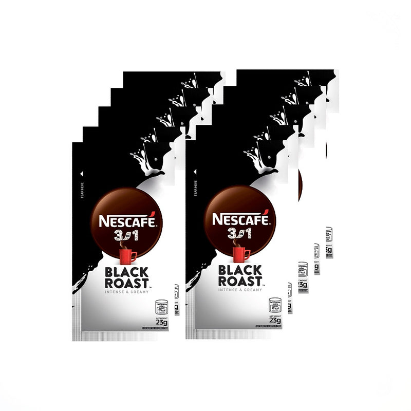 Nescafe 3-in-1 Black Roast 23g - 10 sachets