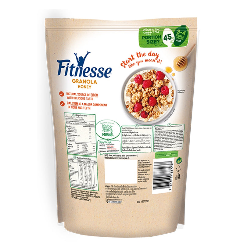 Nestle Fitnesse Granola Honey Breakfast Cereal 300g - Pack of 2