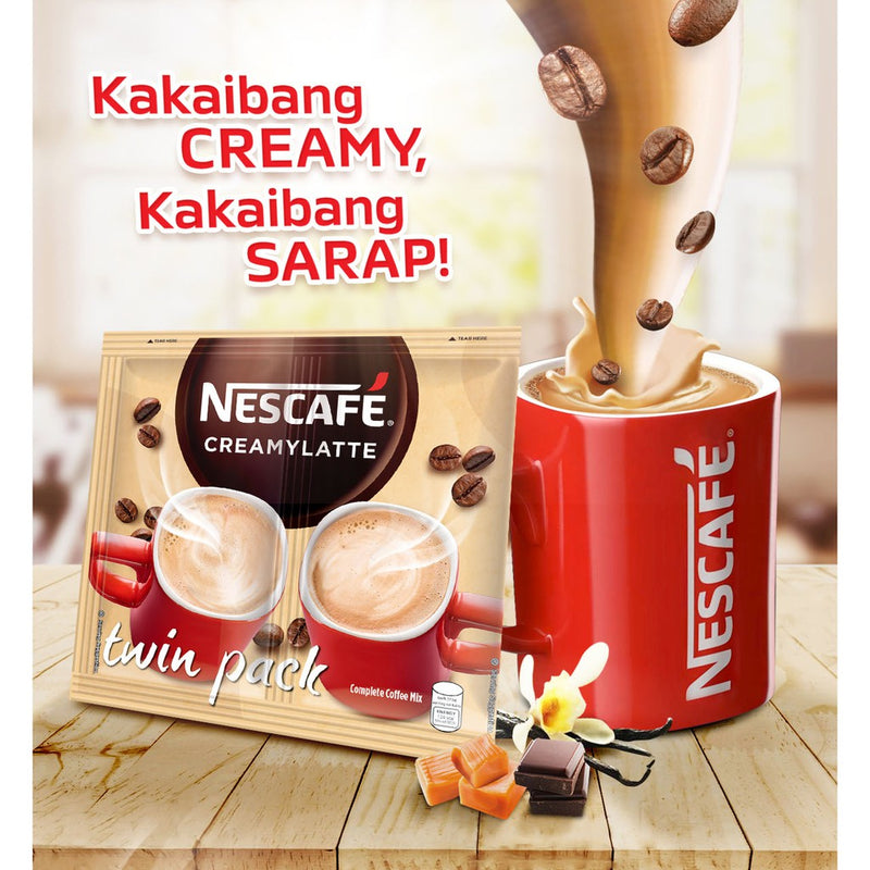 NESCAFÉ Creamy Latte 3-in-1 Coffee Twin Pack 51g - Pack of 20