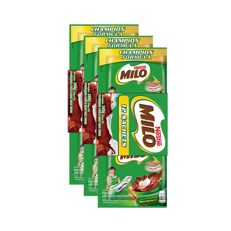 MILO Powdered Choco Malt Milk Drink 24g - Pack of 36