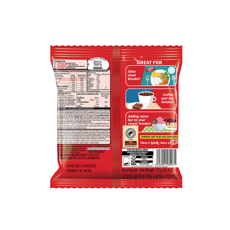 KITKAT Milk Chocolate Mini 9g - Pack of 16