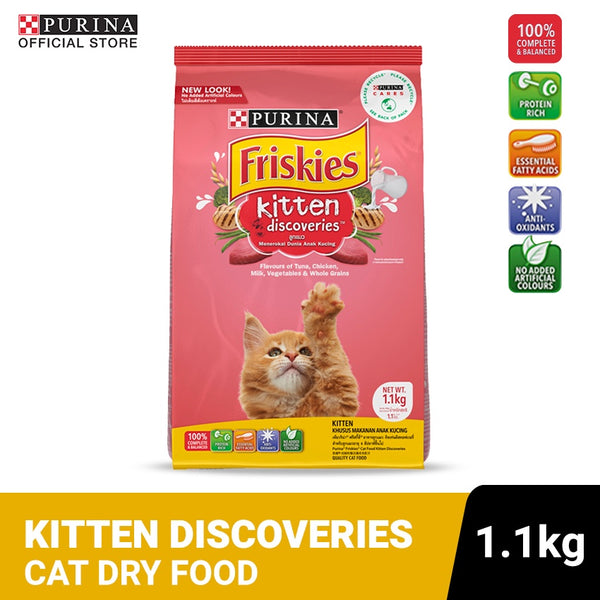 PURINA FRISKIES Kitten Discoveries | Best Kitten Dry Food - Dry Food for Kittens - 1.1Kg
