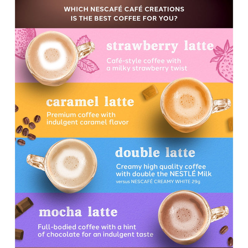 NESCAFÉ Cafe Creations Caramel Latte Coffee Mix 33g - Pack of 30