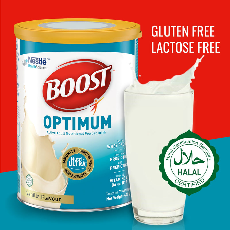 Nestlé Boost Optimum Vanilla Adult Milk Powder 400g