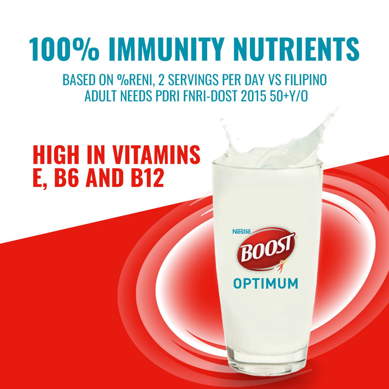 Nestlé Boost Optimum Vanilla Adult Milk Powder 400g
