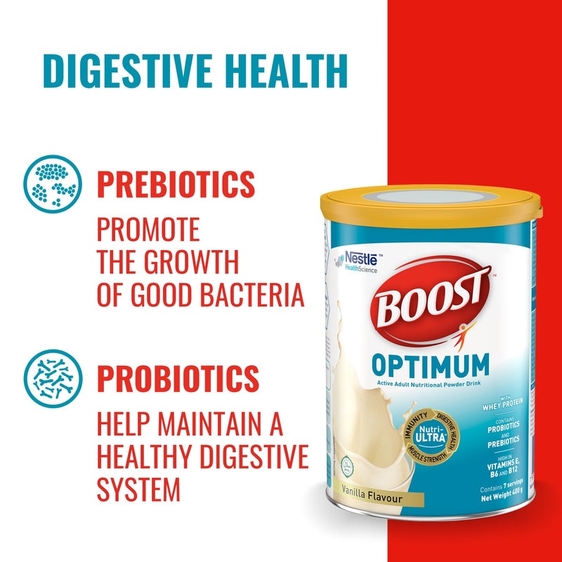 Nestlé Boost Optimum Vanilla Adult Milk Powder 400g